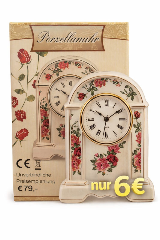 Porzellanuhr