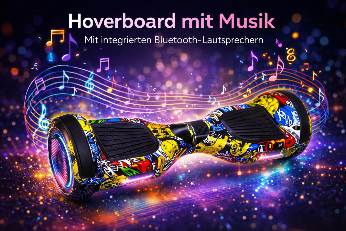Hoverboard mit Musik