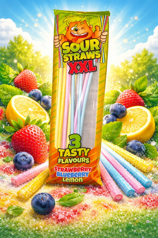 Sour Straws XXL Brausestangen